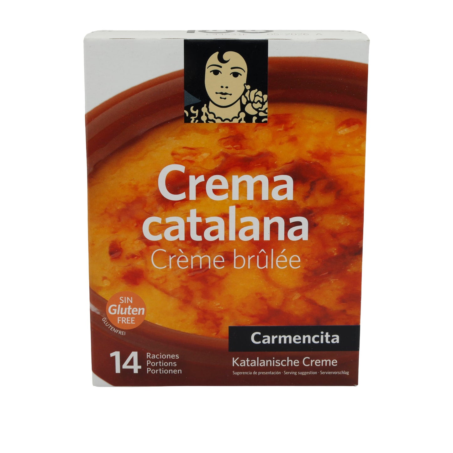 Carmencita Crema Catalana – Catalan Cream Powder – Gluten-Free, for 14 Servings (56 g)