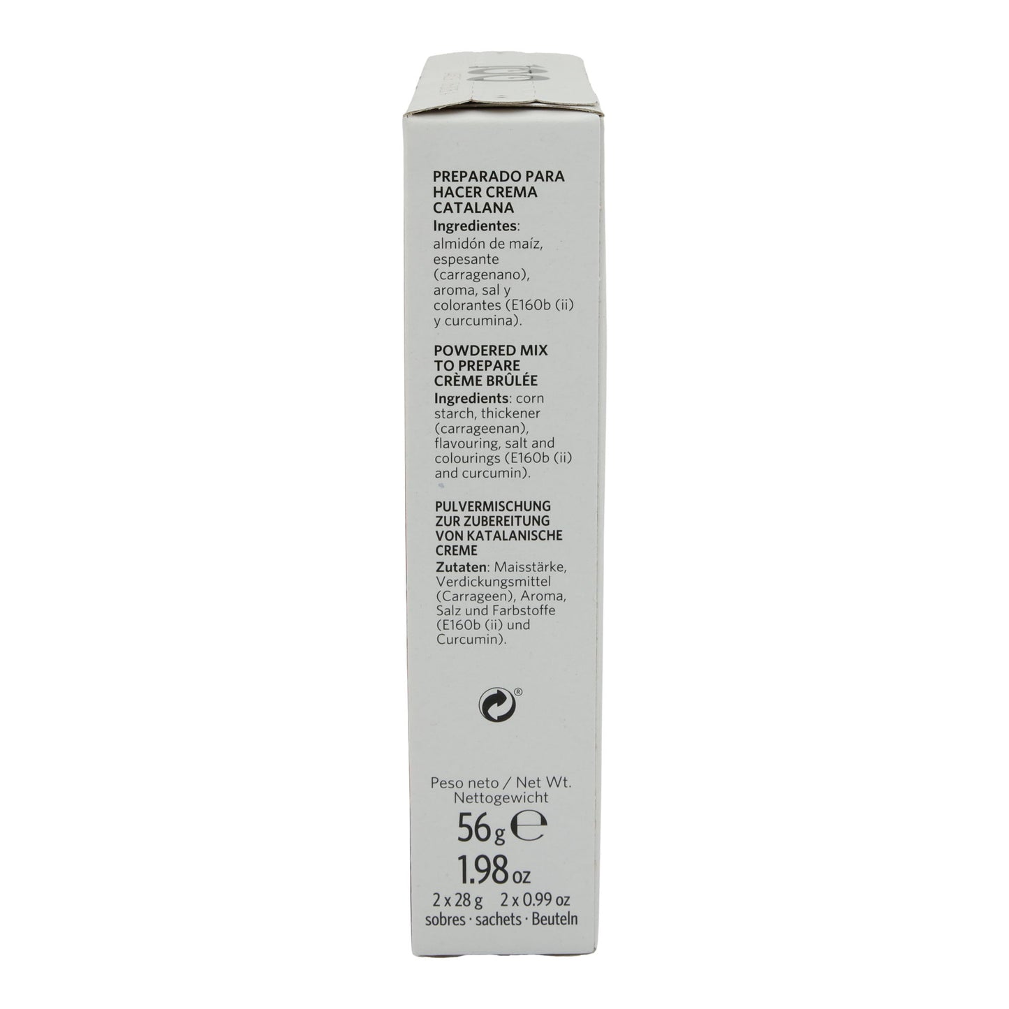 Creme brulée Carmencita | Crema Catalana Pulver | Katalanische Creme, glutenfrei, 14 Portionen (56 g)