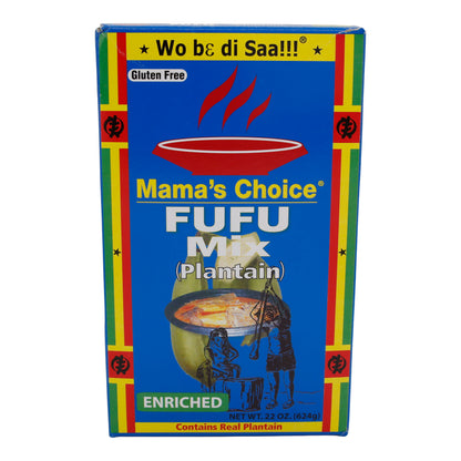 Fufu Mix Mama's Choice (Plantain) | Enriched Plantain Flour Mix for Fufu | 624 g