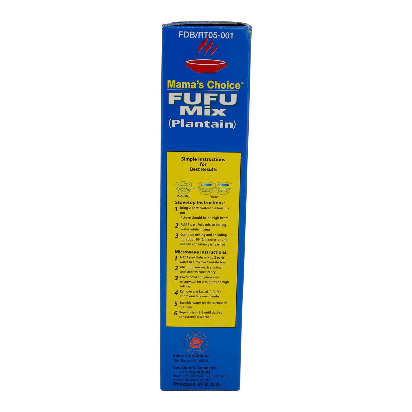 Fufu Mix Mama's Choice (Plantain) | Enriched Plantain Flour Mix for Fufu | 624 g