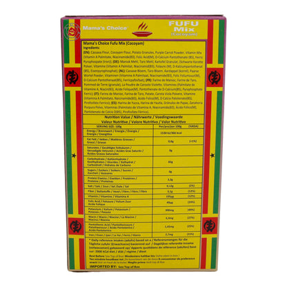 Fufu Flour Mama's Choice | Fufu Mix Cocoyam | Gluten-Free, Enriched with Plantain and Yam | 624g