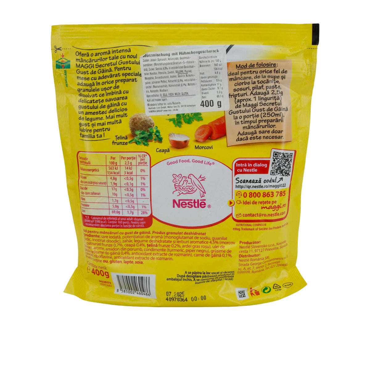 Würzmittel Maggi Secretul Gustului | Mit Hühnergeschmack (Gust de Găină) | 400 g