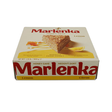 Honigkuchen Marlenka Zitrone | Kuchen | Tiefgefrorene Honigtorte mit Zitronencreme | 800 g MARLENKA