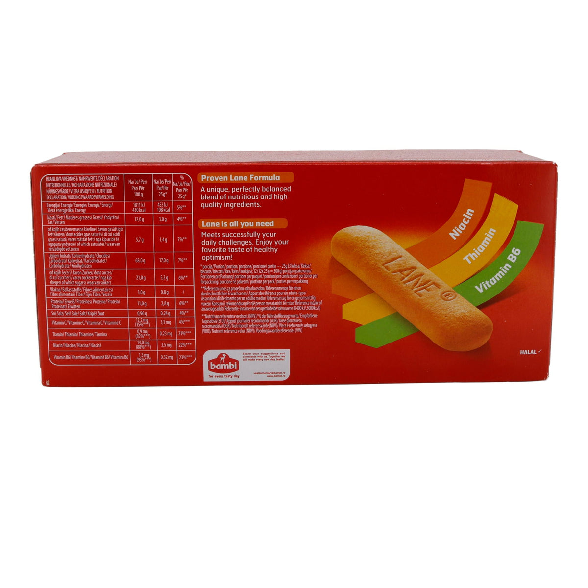 Biskuitkekse Bambi Lane | Kekse | Mit Vitamin B6, Niacin und Thiamin | 300 g BAMBI