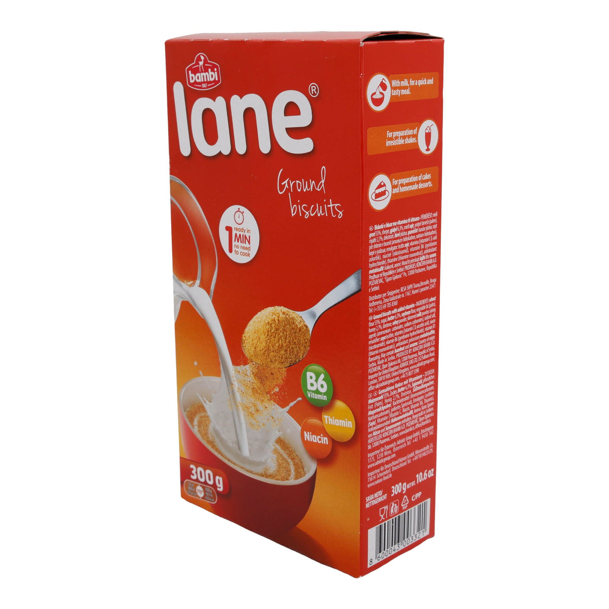 Ground Biscuits Bambi Lane | Fein gemahlene Kekse | Vielseitig verwendbar | 300 g