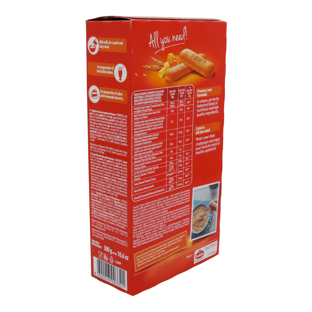 Ground Biscuits Bambi Lane | Fein gemahlene Kekse | Vielseitig verwendbar | 300 g