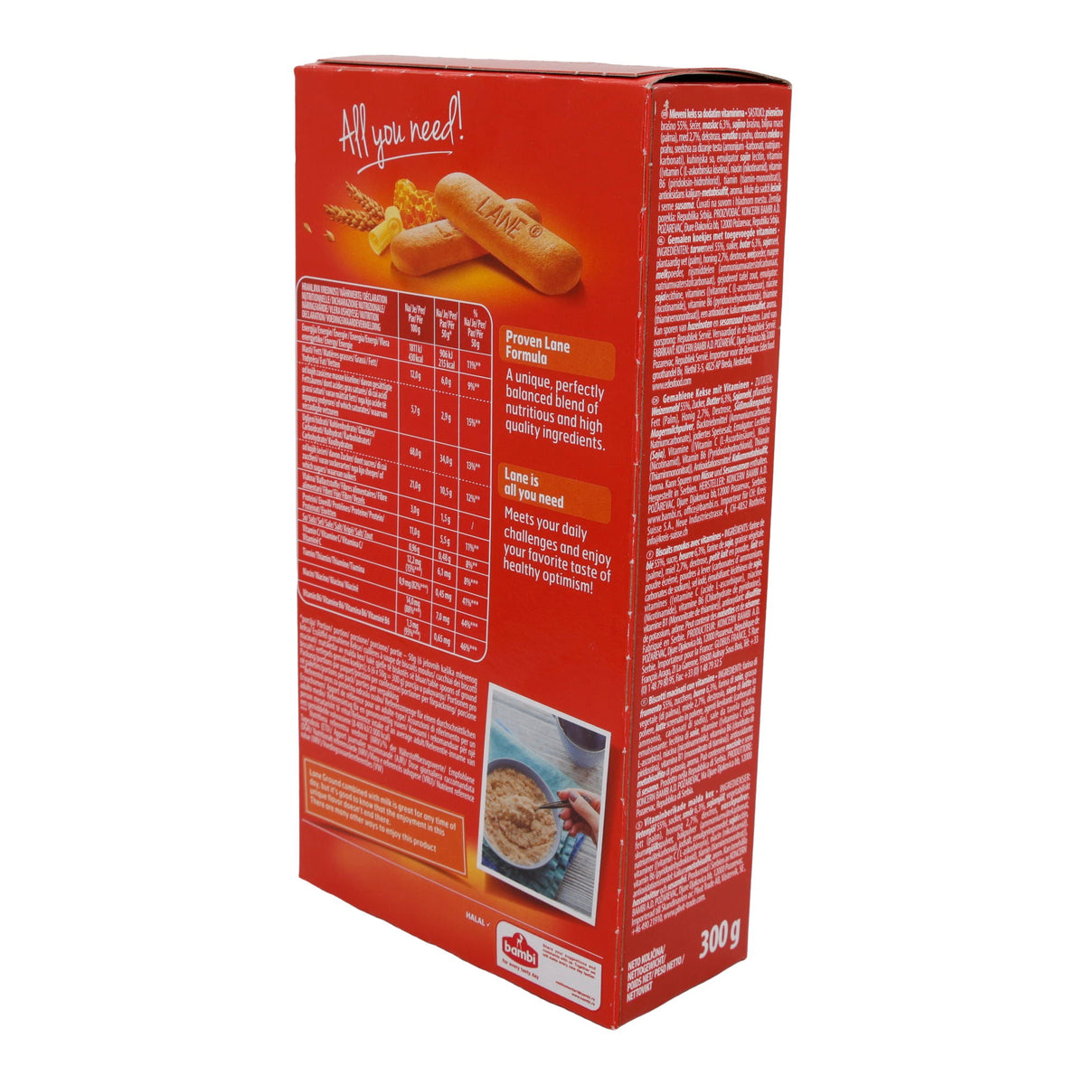 Ground Biscuits Bambi Lane | Fein gemahlene Kekse | Vielseitig verwendbar | 300 g