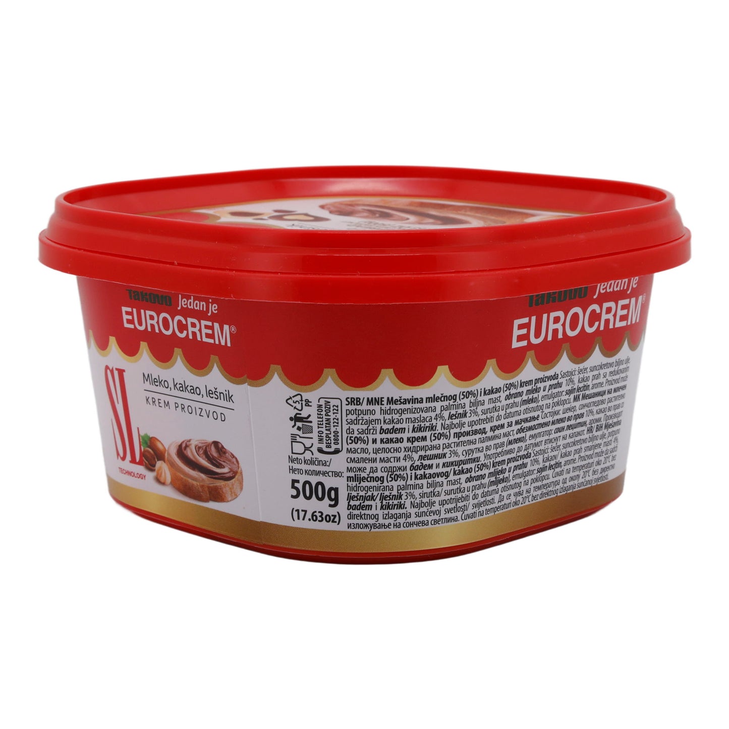 Crema di nocciole e cacao Swisslion Takovo | Creme | Eurocrem Spalmabile | 500 g
