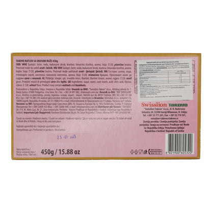 Lokum Takovo | Ratluk Rose | Turkse honing met rozenaroma | 450 g