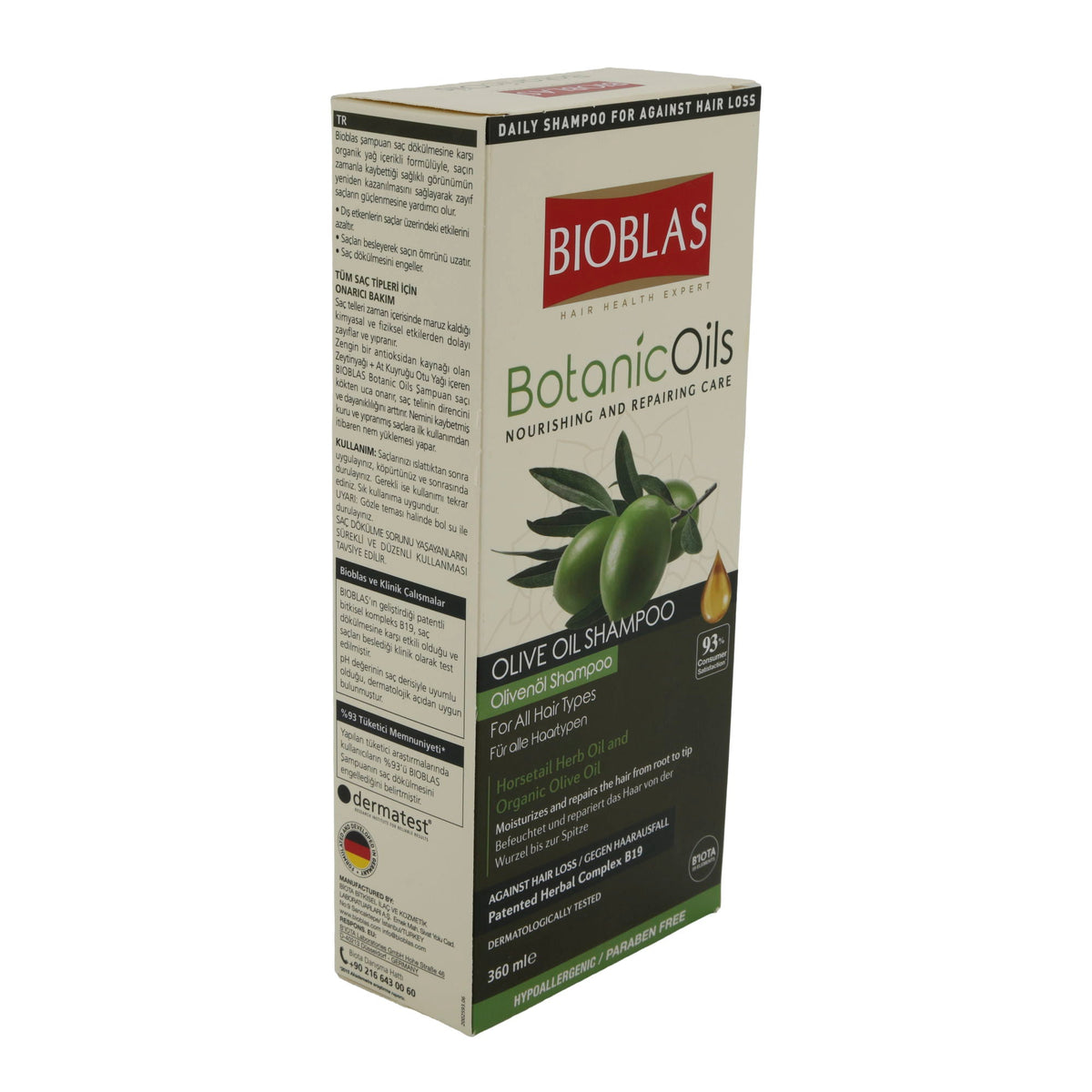Shampoo Bioblas BotanicOils Olivenöl Shampoo | Shampoo | 360 ml