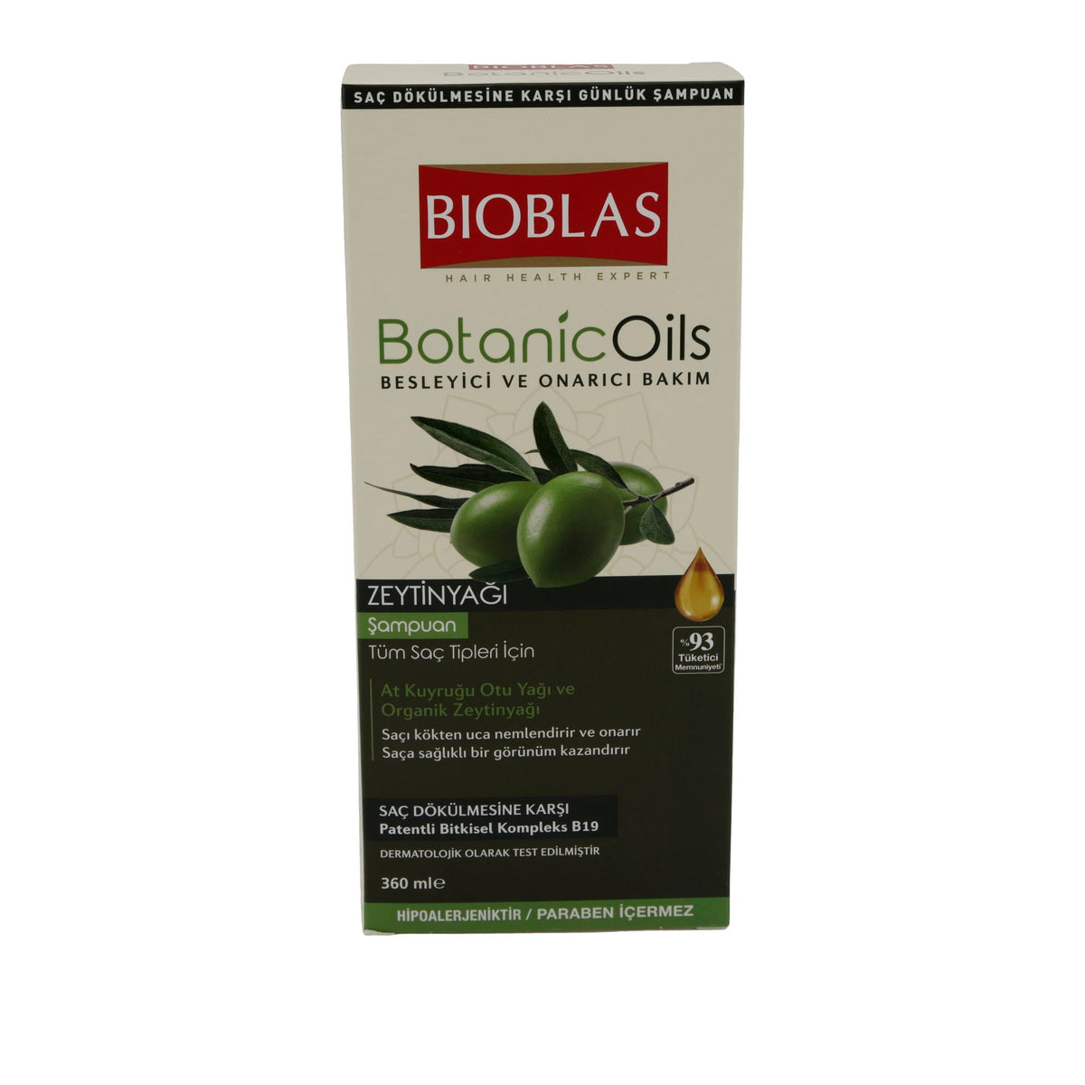 Shampoo Bioblas BotanicOils Olivenöl Shampoo | Shampoo | 360 ml BIOBLAS