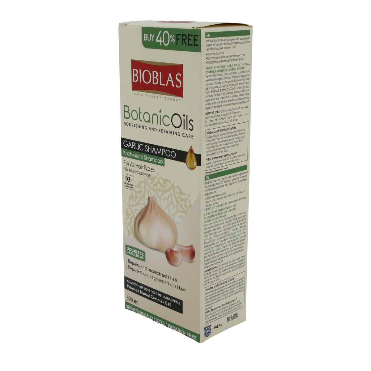 Shampoo Bioblas BotanicOils Knoblauch-Shampoo | Shampoo | 500 ml BIOBLAS