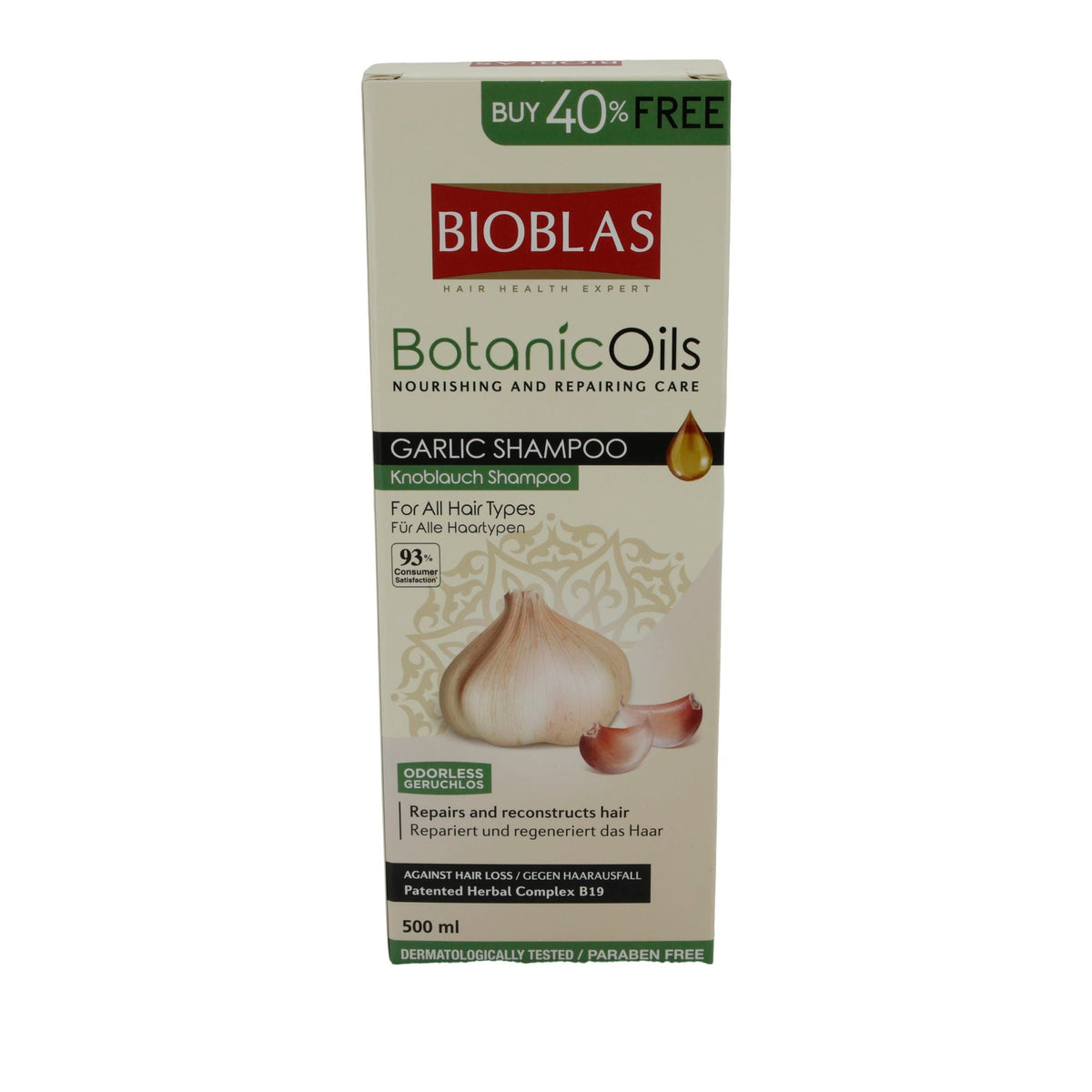 Shampoo Bioblas BotanicOils Knoblauch-Shampoo | Shampoo | 500 ml BIOBLAS
