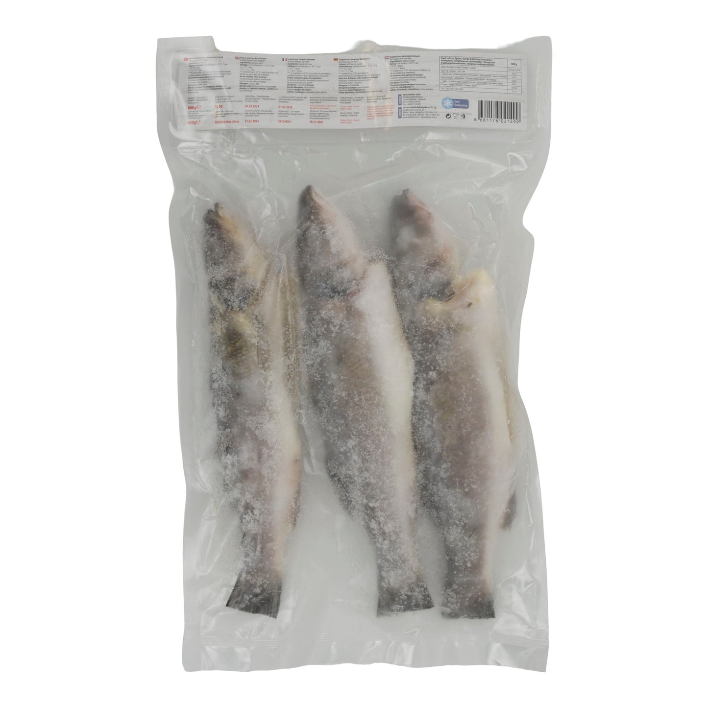 Fisch Vatan | Wolfsbarsch (Levrek) | Ausgenommen, ganz, tiefgefroren | 800 g
