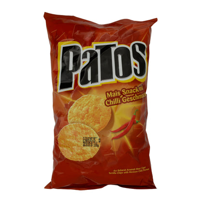 Mais Snack Patos | Chili Flavor | Crispy Tortilla Chips for Spicy Enjoyment | 120 g