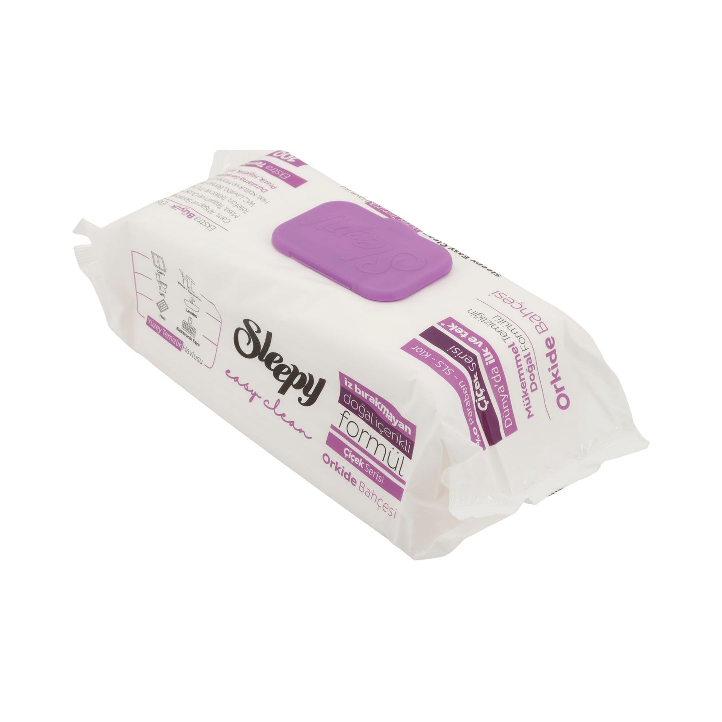 Reinigungstücher Sleepy Easy Clean | Feuchttücher Orchidee für Oberflächen | 100 Stück