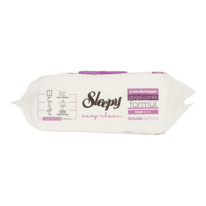 Reinigungstücher Sleepy Easy Clean | Feuchttücher Orchidee für Oberflächen | 100 Stück