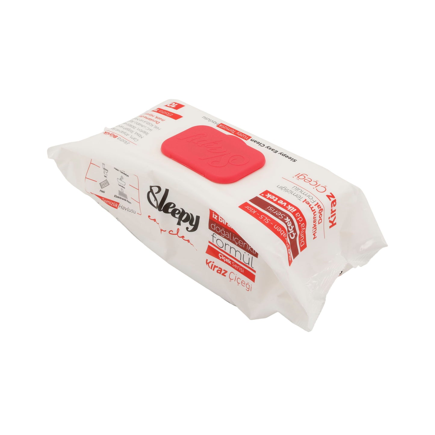 Reinigungstücher Sleepy Easy Clean | Feuchttücher Rot für Oberflächen | 100 Stück