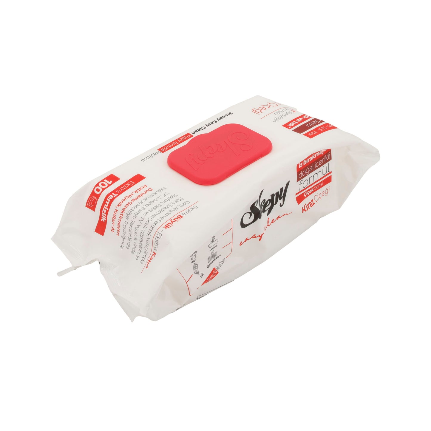 Reinigungstücher Sleepy Easy Clean | Feuchttücher Rot für Oberflächen | 100 Stück