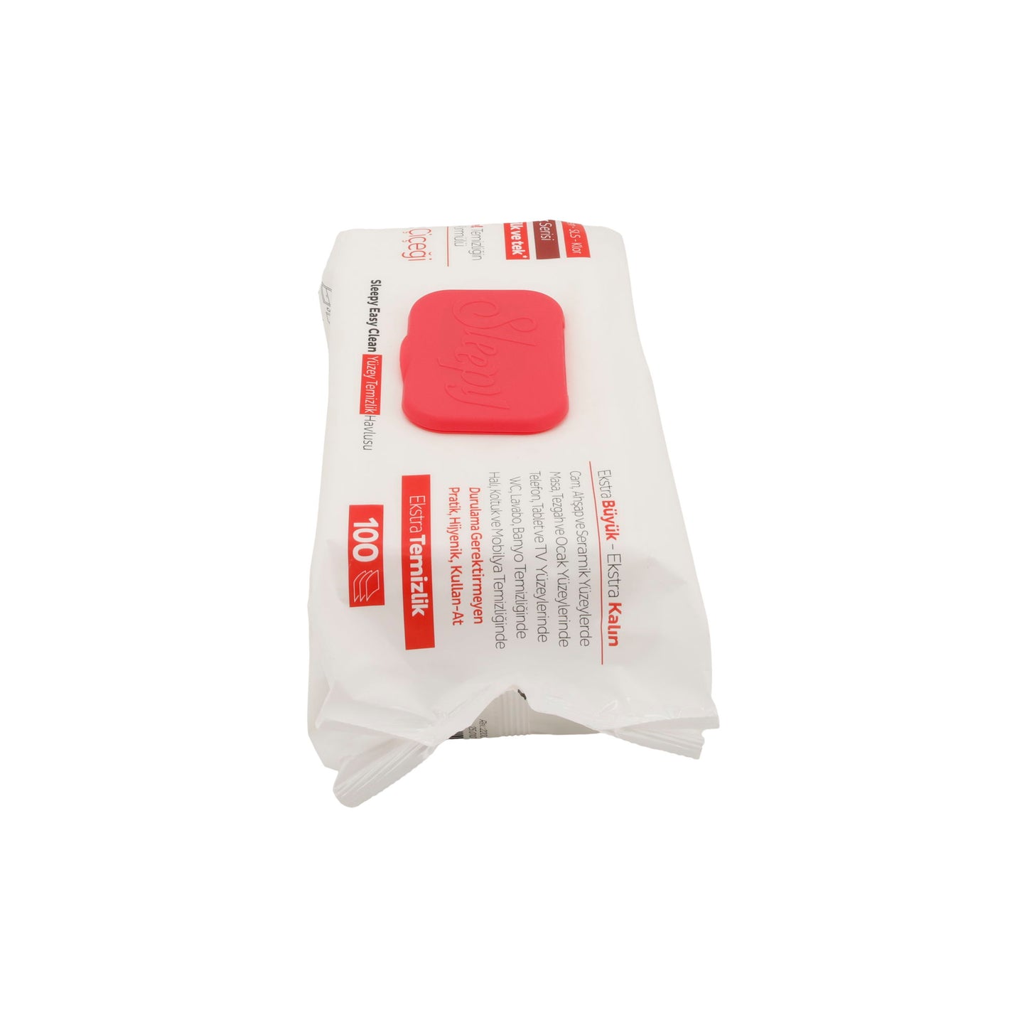 Reinigungstücher Sleepy Easy Clean | Feuchttücher Rot für Oberflächen | 100 Stück