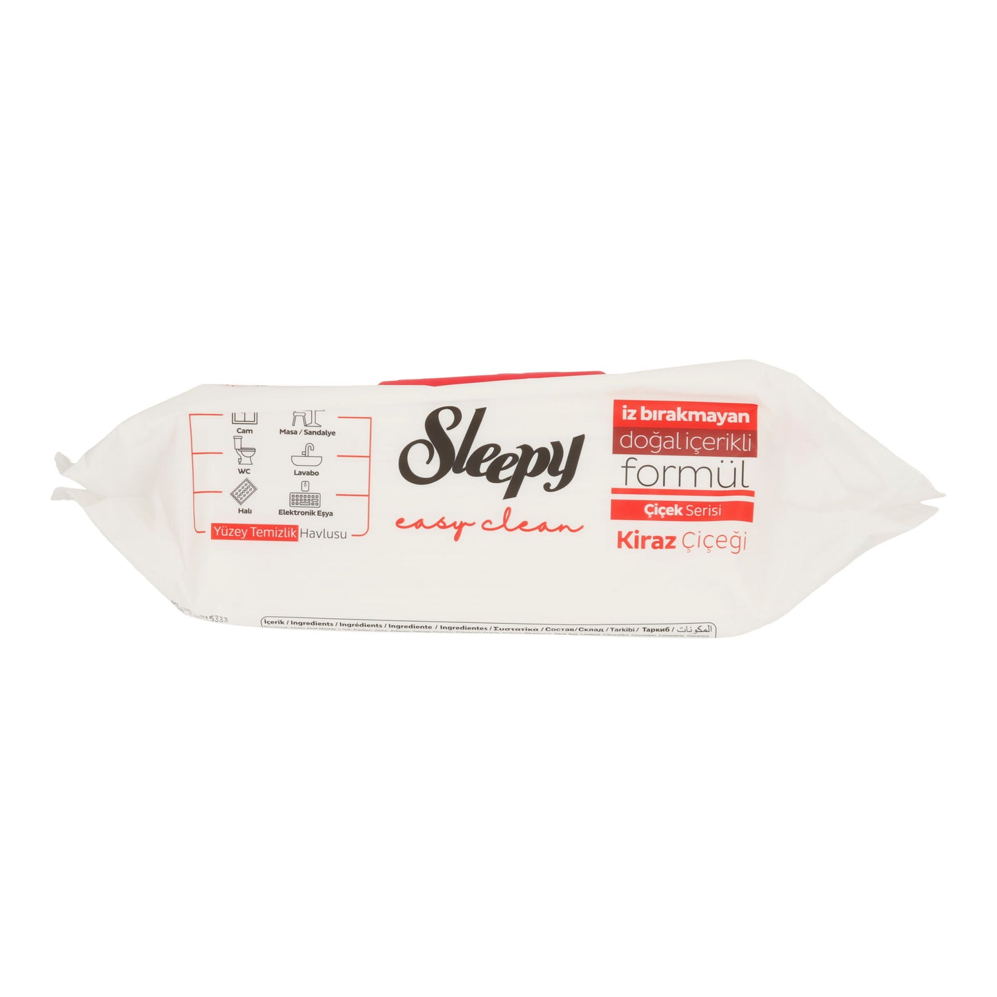 Reinigungstücher Sleepy Easy Clean | Feuchttücher Rot für Oberflächen | 100 Stück