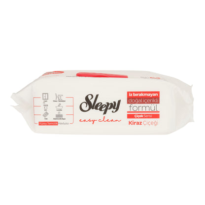 Reinigungstücher Sleepy Easy Clean | Feuchttücher Rot für Oberflächen | 100 Stück