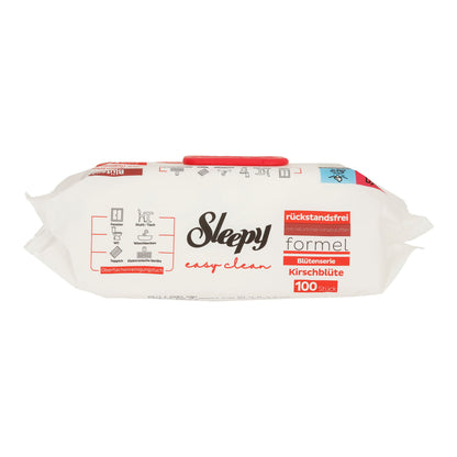Sleepy Easy Clean Oberflächenreinigungstücher Kirschblüte | Feuchte Reinigungstücher | 100 Stück