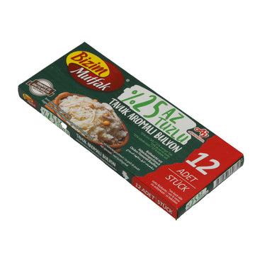 Brühewürfel Bizim Mutfak | Hühnerbrühewürfel | 25 % weniger Salz | 12 Stück, 120 g