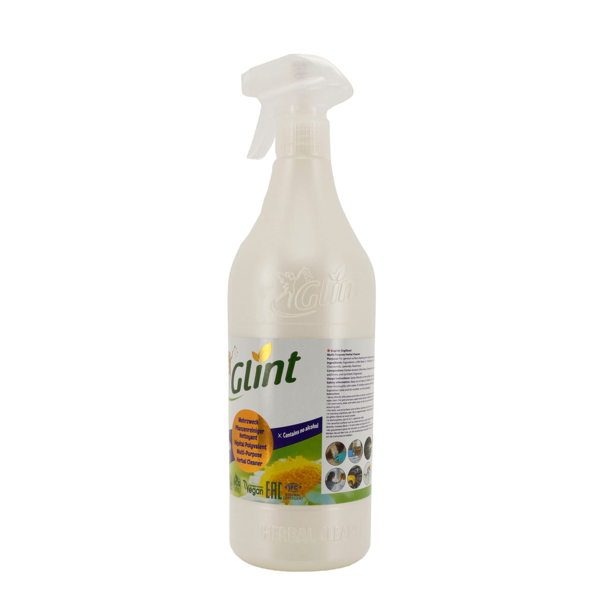 Glint Mehrzweck Pflanzenreiniger 1000ml – 100% natürlich & vegan, für alle Oberflächen Glint