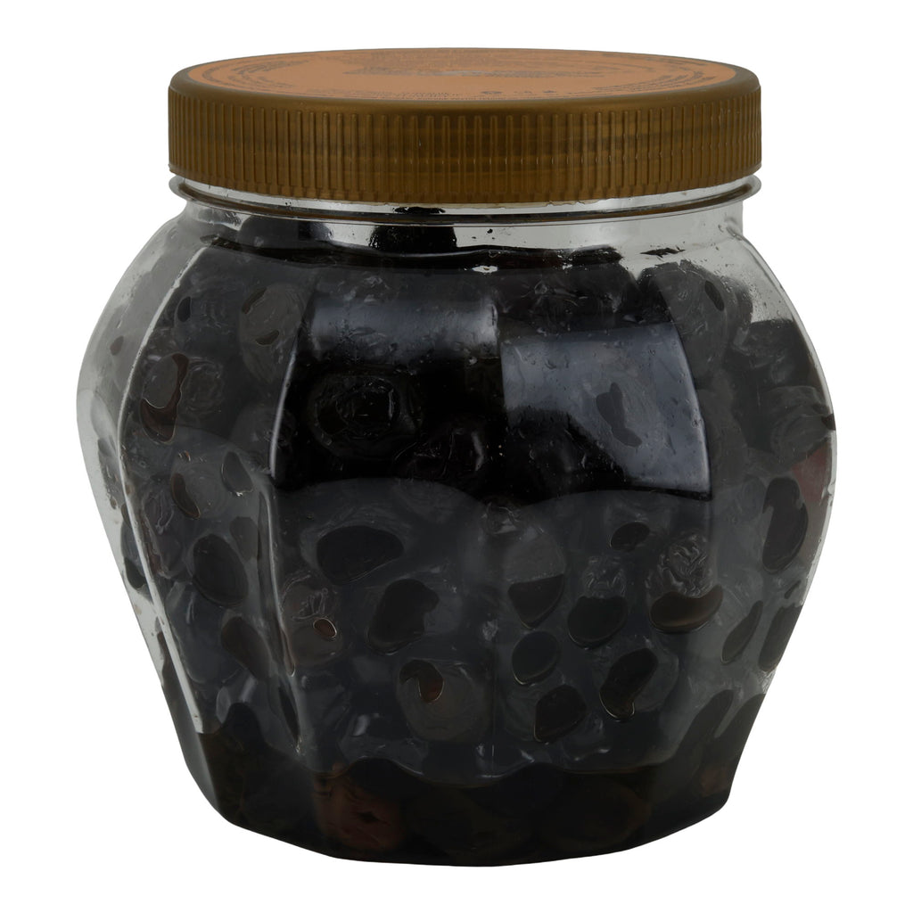 Oliven Cebel | Black Olives with Pit | Natural, Mediterranean | 1000 g Jar