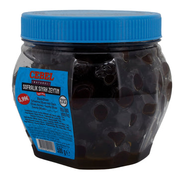 Olive nere Cebel | Sofralik Siyah Zeytin | Con nocciolo, 2XS | 500 g