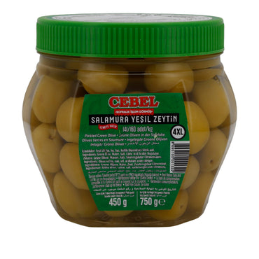 Groene olijven Cebel | In pekel | Intensief, klaar voor consumptie | 750 g