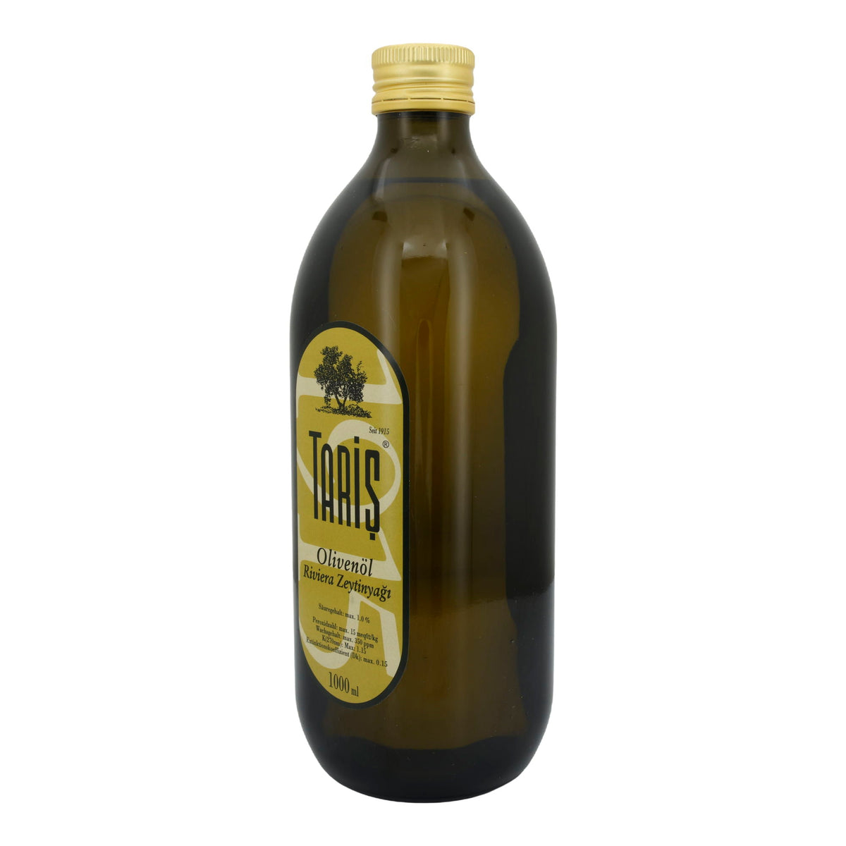 Olivenöl Taris | Riviera Zeytinyağı | Premium-Qualität aus der Türkei | 1000 ml