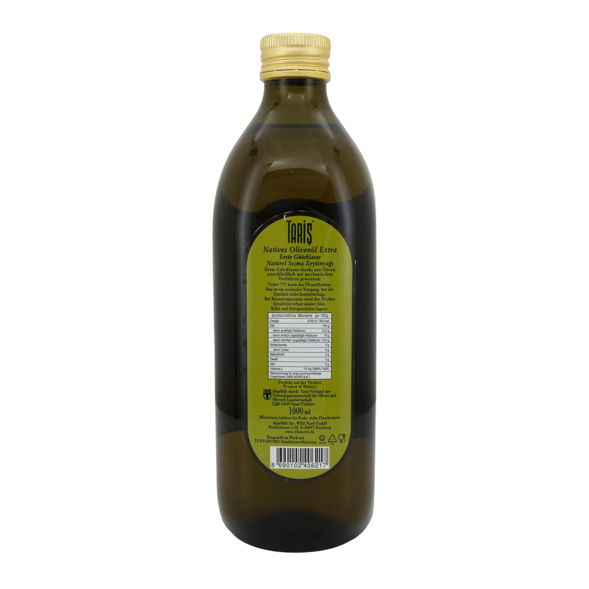 Olivenöl Taris | Natives Olivenöl Extra | Erste Güteklasse, hochwertige Qualität aus der Türkei | 1000 ml