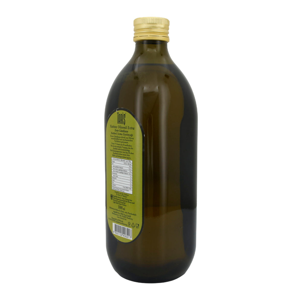 Olivenöl Taris | Natives Olivenöl Extra | Erste Güteklasse, hochwertige Qualität aus der Türkei | 1000 ml