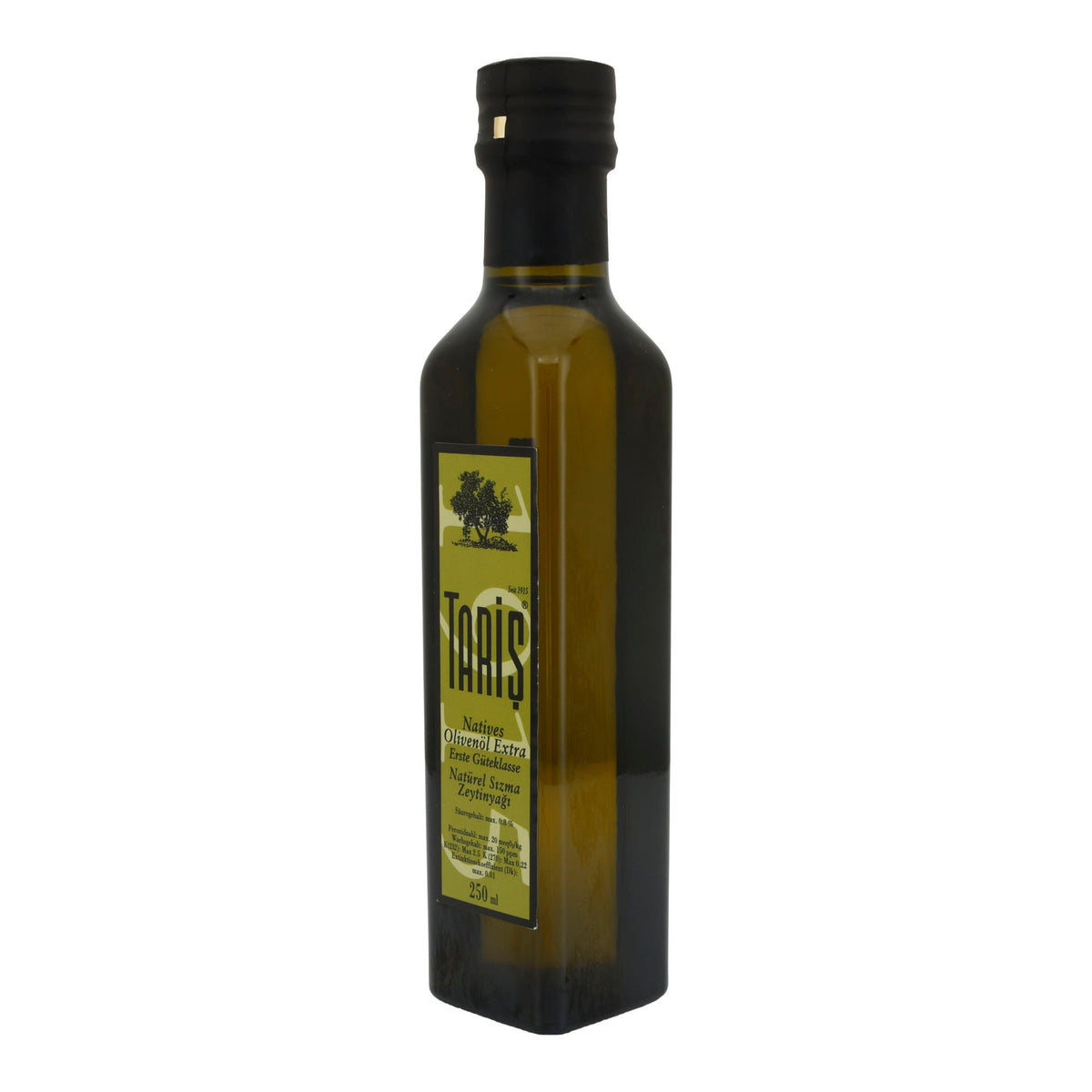 Olivenöl Taris | Natives Olivenöl Extra | Erste Güteklasse, hochwertige Qualität aus der Türkei | 250 ml