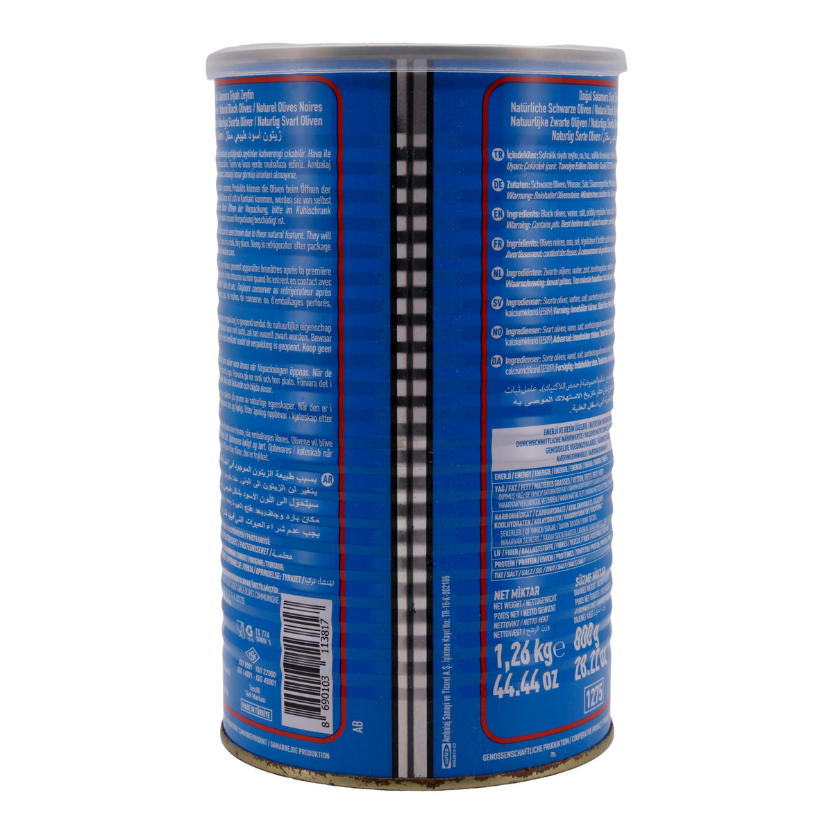 Schwarze Oliven Marmarabirlik | Natürliche schwarze Oliven | Extra Qualität, ohne Konservierungsstoffe | 800 g MARMARABIRLIK