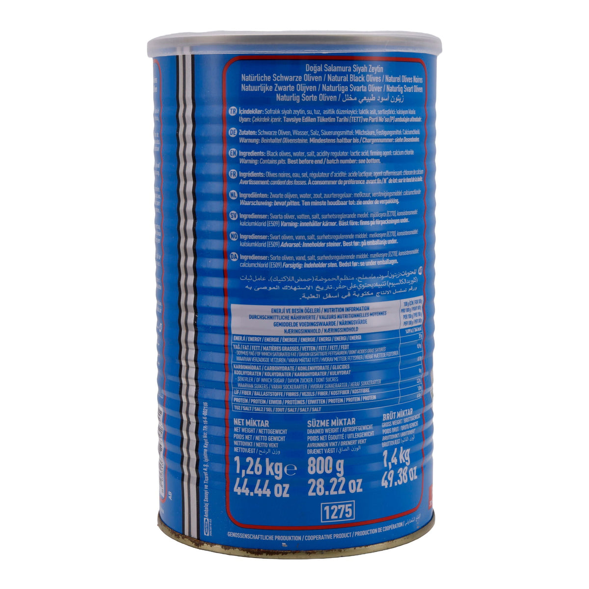 Schwarze Oliven Marmarabirlik | Natürliche schwarze Oliven | Extra Qualität, ohne Konservierungsstoffe | 800 g MARMARABIRLIK