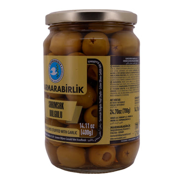 Olijven Marmarabirlik | Met knoflook | Sarımsak Dolgulu | 700g