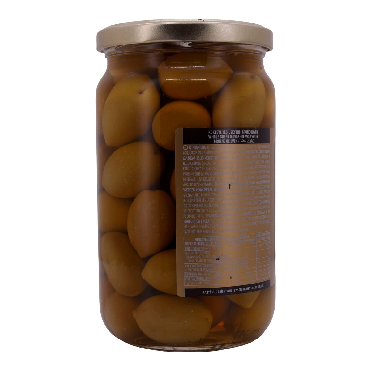 Oliven Marmarabirlik | Ganze Grüne | Kokteyl Oliven, pasteurisiert | 700g MARMARABIRLIK