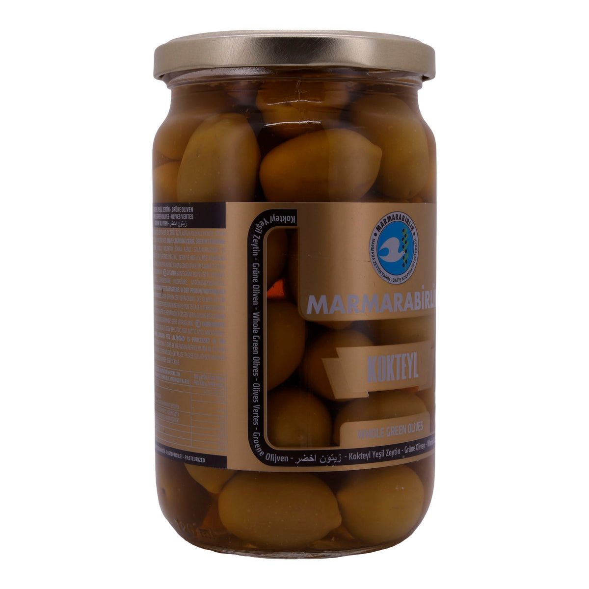 Oliven Marmarabirlik | Ganze Grüne | Kokteyl Oliven, pasteurisiert | 700g MARMARABIRLIK