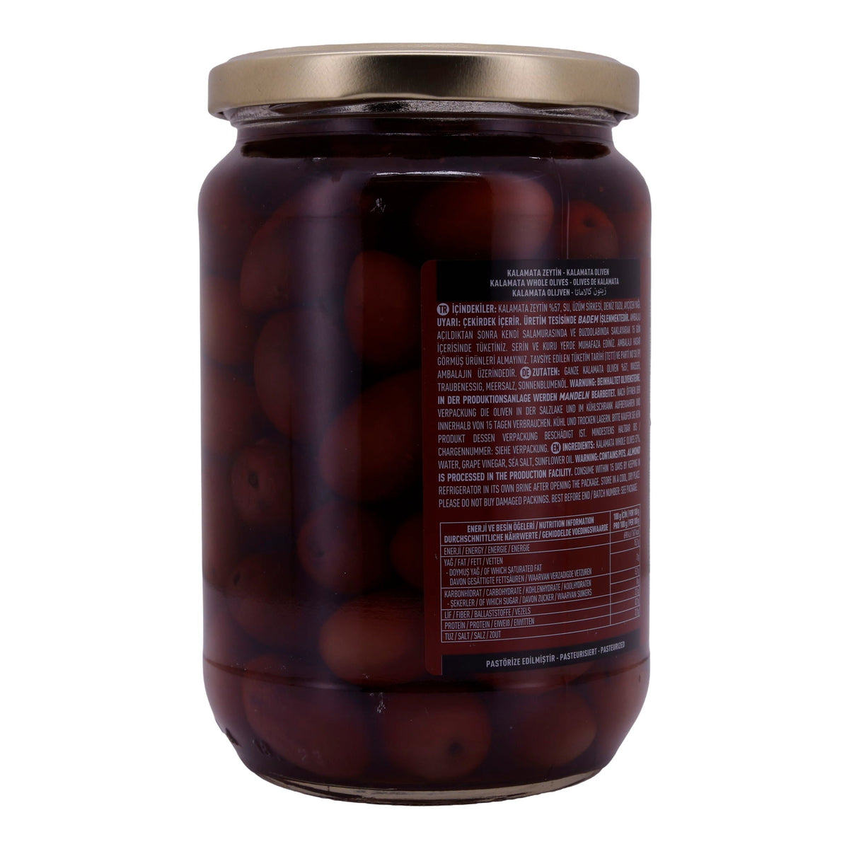 Oliven Marmarabirlik | Kalamata | Ganze Oliven in Salzlake | 700g MARMARABIRLIK