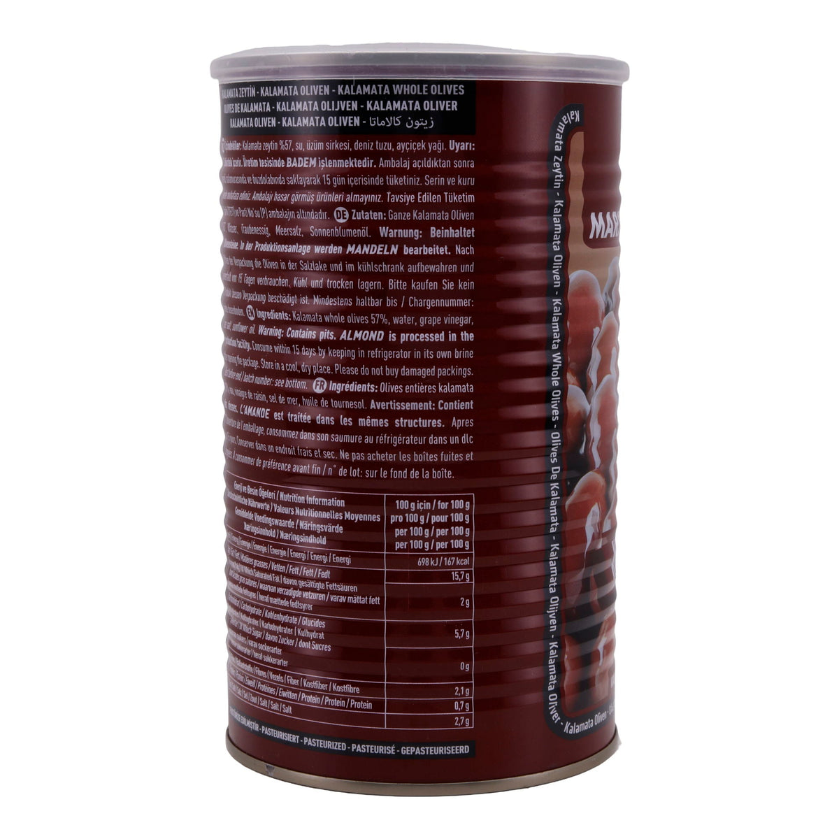 Kalamata Oliven Marmarabirlik | Oliven | Ganze Oliven in Salzlake | 1 kg