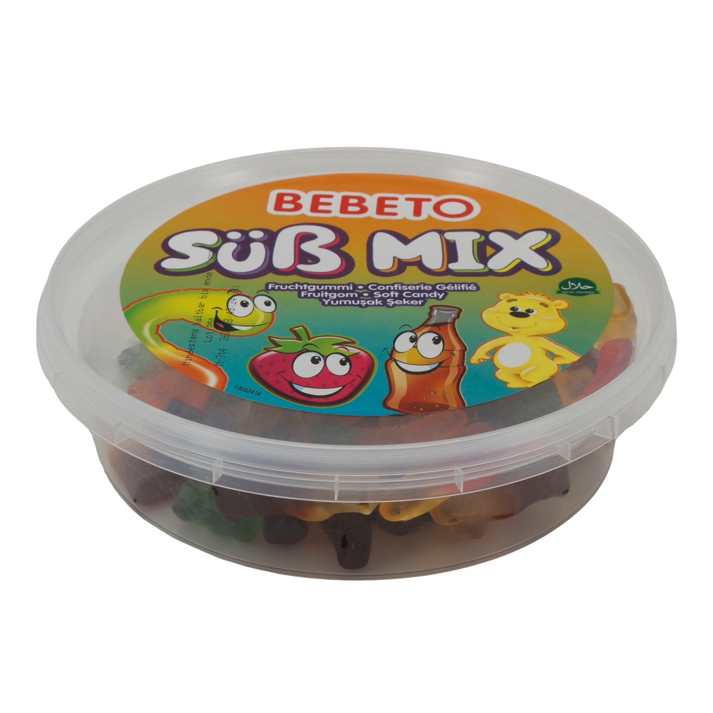 Bebeto Fruitgummi Mix | Snoepgoed | in blik | 300 g