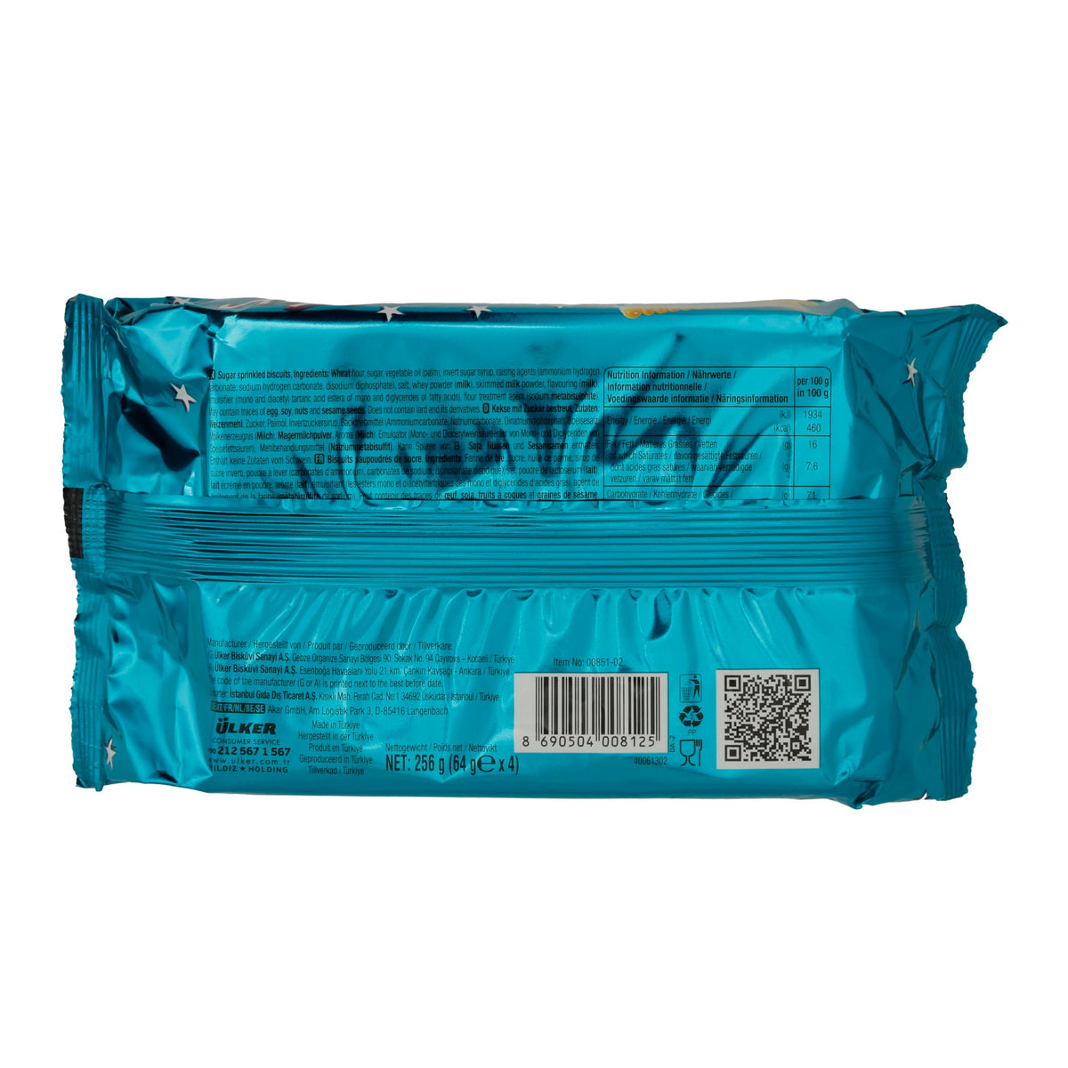 Kekse Ülker | Kekse | Haylayf, Klassische Butterkekse, 4er Pack 256g UELKER
