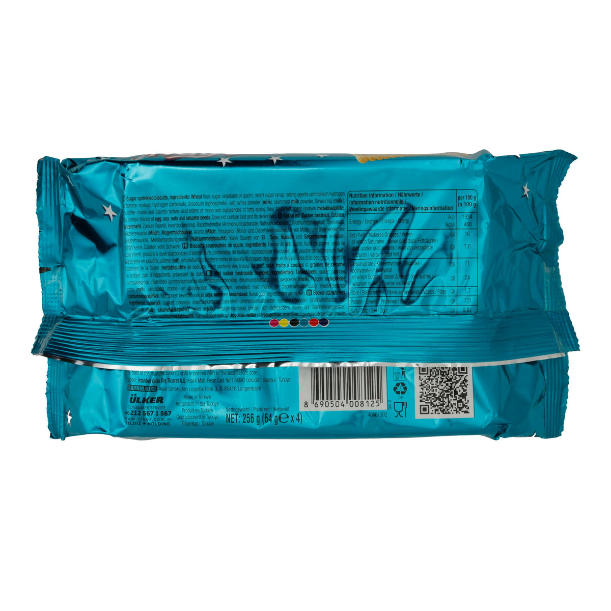 Kekse Ülker | Kekse | Haylayf, Klassische Butterkekse, 4er Pack 256g UELKER