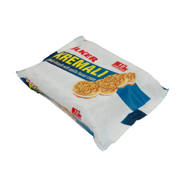 Vanille-Sandwichkekse Ülker | Kekse | Kremalı, Knusprig, cremige Füllung, 10er Pack | 500g
