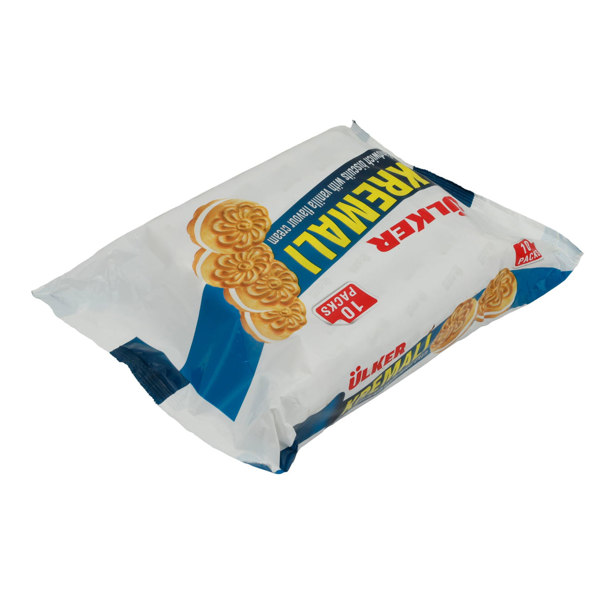 Vanille-Sandwichkekse Ülker | Kekse | Kremalı, Knusprig, cremige Füllung, 10er Pack | 500g UELKER