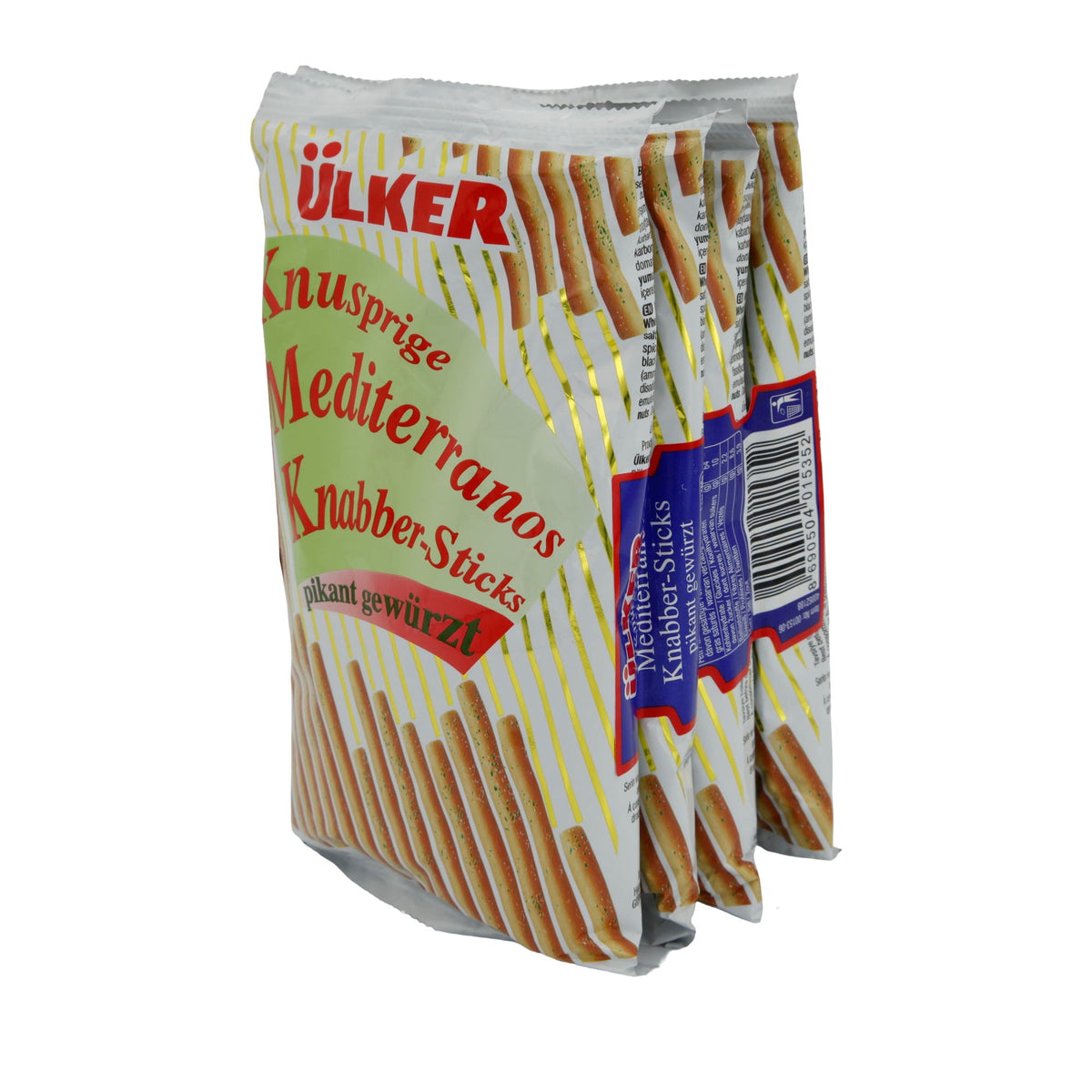 Knabberstangen Ülker | Mediterranos | Pikant gewürzt | 200 g UELKER