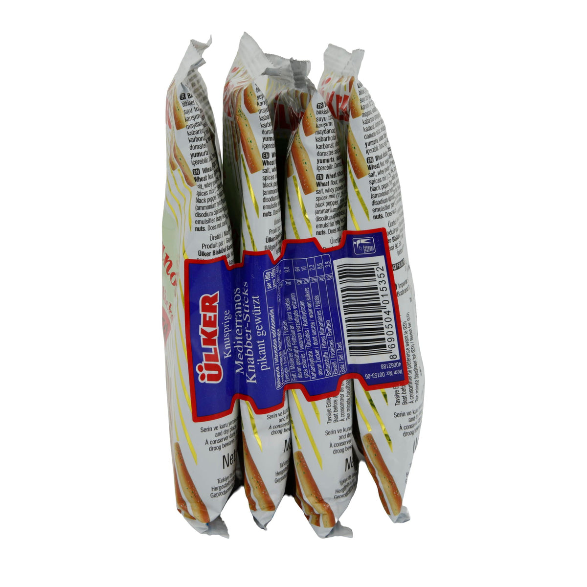Knabberstangen Ülker | Mediterranos | Pikant gewürzt | 200 g UELKER